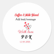 Koffie & melk blend liefdesrelatie koffie rood har