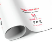 Koffie & melk mengliefdespaar koffie rood hart n cadeaupapier (Rol Hoek)