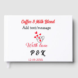 Koffie & melk mengliefdespaar koffie rood hart n gastenboek