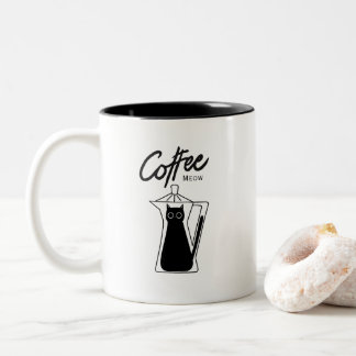 Koffie Meow Schattige Kat Koffiezetapparaat Mok