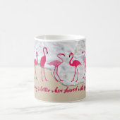 Koffie met aangepast Flamingos-Gezegde Koffiemok (Center)