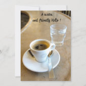 Koffie met beste vriend platte kaart (Voorkant)