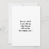 Koffie met beste vriend platte kaart (Achterkant)