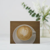 Koffie met Briefkaart van liefde (Staand voorkant)
