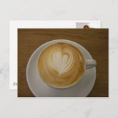 Koffie met Briefkaart van liefde (Voorkant / Achterkant)