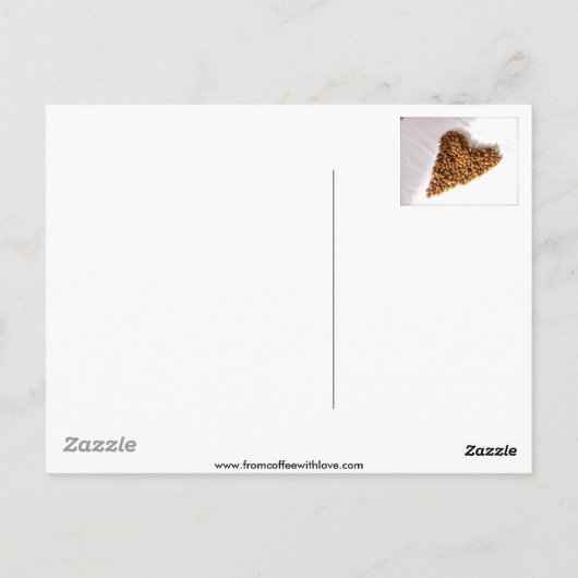 Koffie met Briefkaart van liefde (Achterkant)
