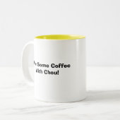 Koffie met Chou-Mok Tweekleurige Koffiemok (Voorkant links)