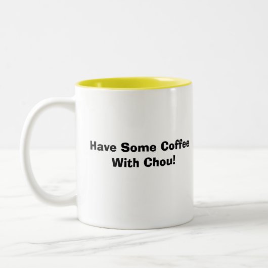 Koffie met Chou-Mok Tweekleurige Koffiemok (Links)