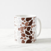 Koffie met Cream Abstracte Mosaic Coffee-Mok Koffiemok (Voorkant rechts)