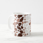Koffie met Cream Abstracte Mosaic Coffee-Mok Koffiemok (Voorkant links)