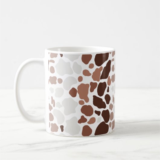 Koffie met Cream Abstracte Mosaic Coffee-Mok Koffiemok (Links)