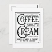 Koffie met Cream Briefkaart (Voorkant / Achterkant)