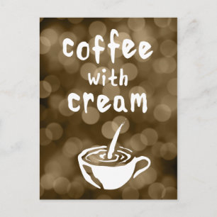 Koffie met crème Commentaar Kaart