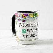 Koffie met een glimlach mok (Voorkant links)