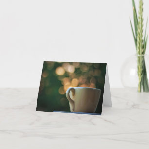 Koffie met een kant van Sunrise Note Cards Kaart