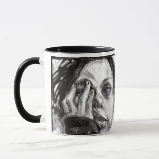 Koffie met een zijorde van stilte Mok (Links)