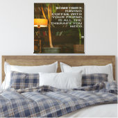Koffie met Friends Therapy Canvas Afdruk (Insitu (Slaapkamer))
