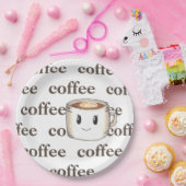 Koffie met grote binnenste Borden Papieren Bordje (Feest)