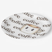 Koffie met grote binnenste Borden Papieren Bordje (Gekanteld)