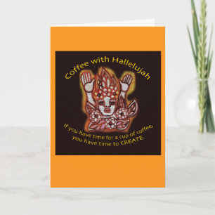 Koffie met Hallelujah-kaart Kaart