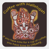 Koffie met Hallelujah Sticker (Voorkant)