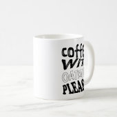 koffie met havermelk koffiemok (Voorkant rechts)