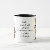 Koffie met het Citaat van de Vriend en Kute Owl Mok (Midden)