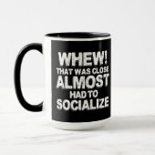 Koffie met introverts mok (Links)