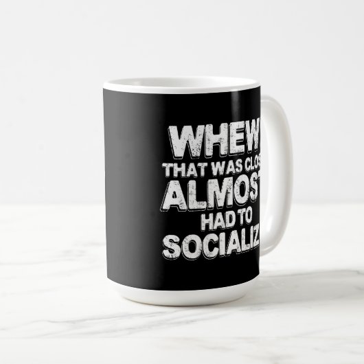 Koffie met introverts mok (Voorkant rechts)