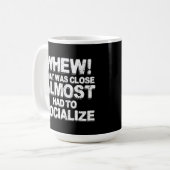 Koffie met introverts mok (Voorkant links)