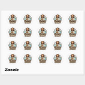 Koffie met Jezus Stickers (1,5”) (Vel)