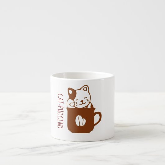 Koffie met kat knuffel mok (Voorkant)