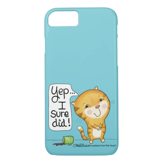 Koffie met kattenkat Case-Mate iPhone case (Achterkant)