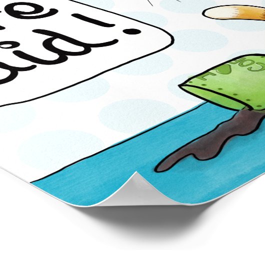 Koffie met kattenkat poster (Hoek)