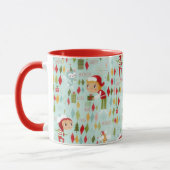 Koffie met kerstcadeau en Mokken met cadeau voor t (Links)