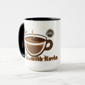 Koffie met Kevin Logo Mok (Voorkant links)