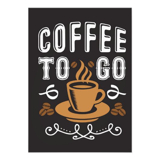 Koffie met koffie foto afdruk (Voorkant)