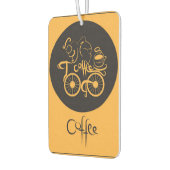 Koffie met koffie luchtverfrisser (Links)