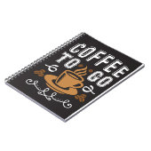 Koffie met koffie notitieboek (Linkerzijde)