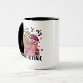 Koffie met koffie op lange afstand is mijn Valenti Mok (Voorkant links)