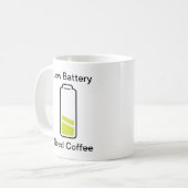 Koffie met lage batterijbehoefte koffiemok (Voorkant links)