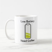Koffie met lage batterijbehoefte koffiemok (Links)