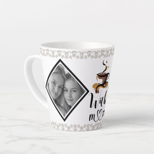 Koffie met mama latte mok (Linkerhoek)