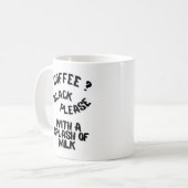 koffie met melk koffiemok (Voorkant links)