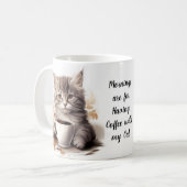Koffie met mijn kat koffiemok (Voorkant links)