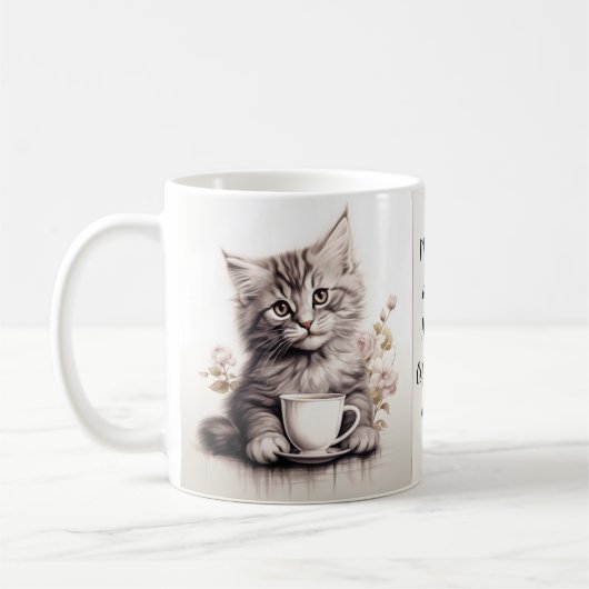 Koffie met mijn kat koffiemok (Links)