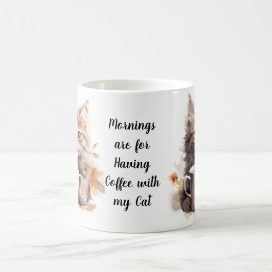 Koffie met mijn kat koffiemok (Center)