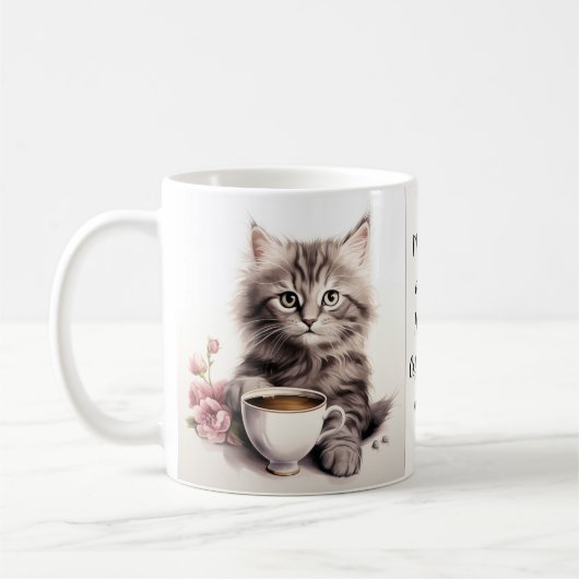 Koffie met mijn kat koffiemok (Links)