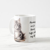 Koffie met mijn kat koffiemok (Voorkant links)