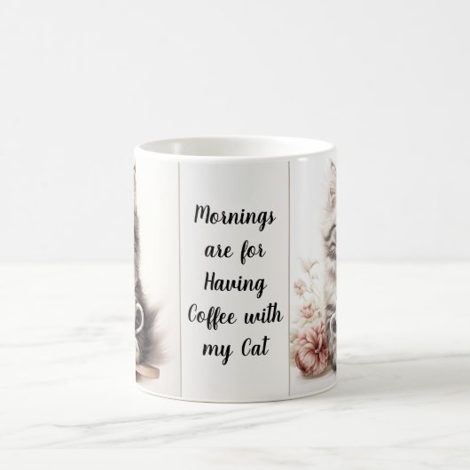 Koffie met mijn kat koffiemok (Center)